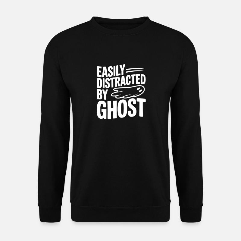 Easily Distracted by Ghost - Unisex Sweatshirt - black