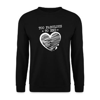 Point-virgule trop fabuleux pour finir en point-virgule - Sweat-shirt Unisexe - noir - Devant - Alina (178cm) & Michal (187cm)