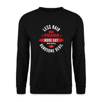 Légende des 90 ans - Sweat-shirt Unisexe - noir - Devant - Alina (178cm) & Michal (187cm)