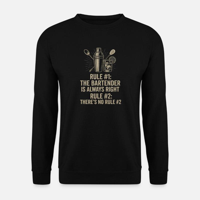 Barkeeper hat immer recht - Unisex Pullover - Schwarz