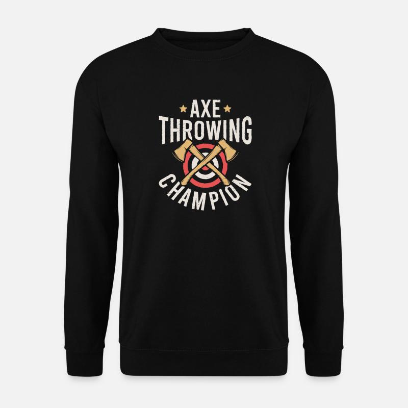 Axtwurf-Champion - Unisex Pullover - Schwarz