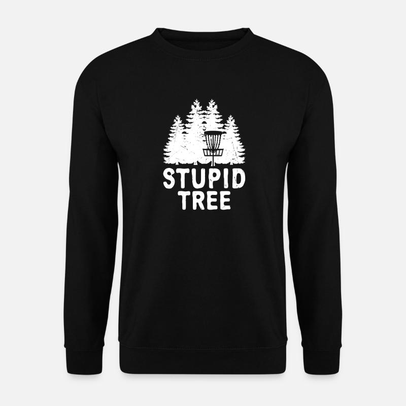 Stupid Tree Disc Golf Tee - Unisex Sweatshirt - black
