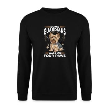 Yorkshire Terrier Yorkie Dog Breed - Unisex Sweatshirt - black - Front - Alina (178cm) & Michal (187cm)