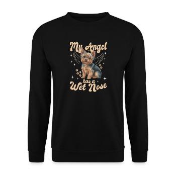 Yorkshire Terrier Yorkie Dog Breed - Unisex Sweatshirt - black - Front - Alina (178cm) & Michal (187cm)