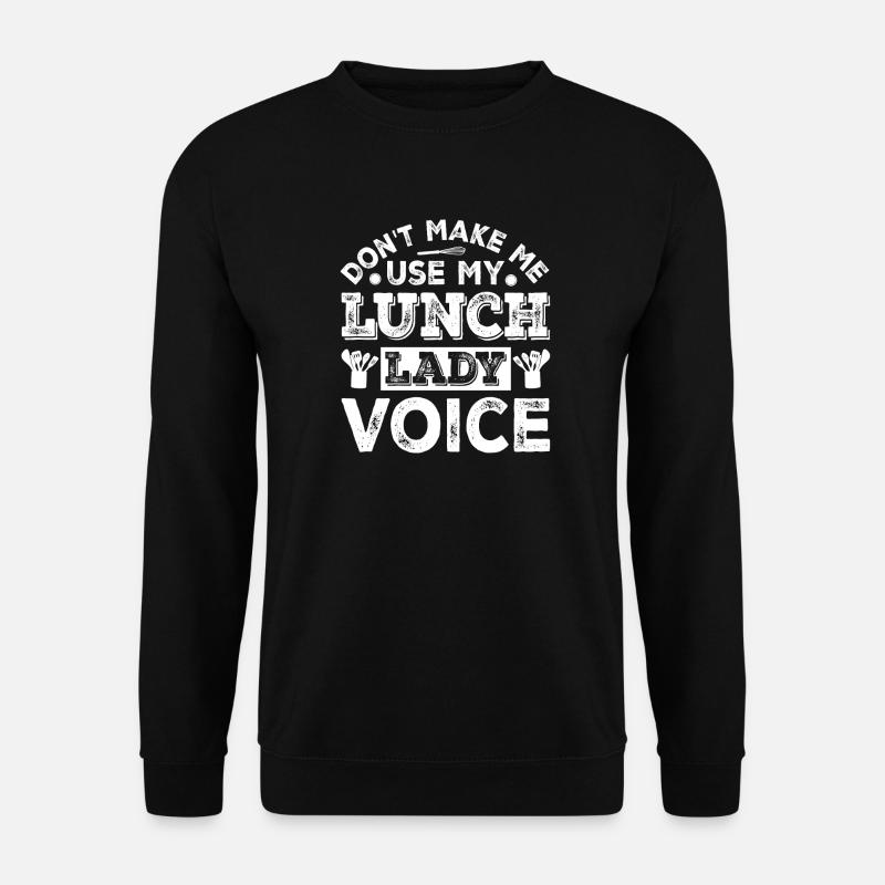 Lunch Face Warning Shirt - Unisex Sweatshirt - black