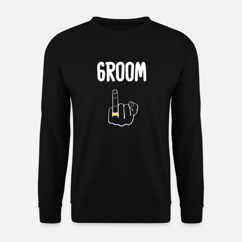 Edgy Groom Ring - Unisex Sweatshirt - black