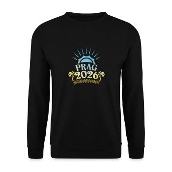 Prague 2026 Colorful - Unisex Sweatshirt - black - Front - Alina (178cm) & Michal (187cm)
