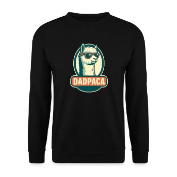 Dadpaca No Probllama - Sweat-shirt Unisexe - noir - Devant - Alina (178cm) & Michal (187cm)