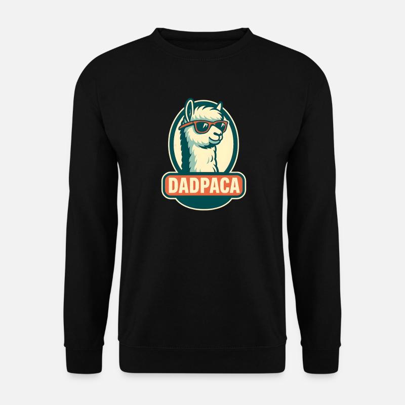 Dadpaca No Probllama - Unisex Pullover - Schwarz