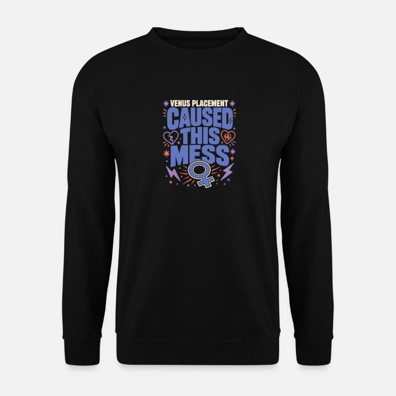 Venus-zeichen Venus-astrologie - Unisex Pullover - Schwarz