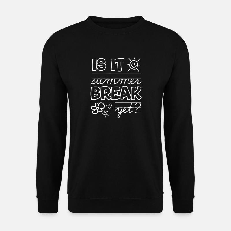 Sind schon Sommerferien? Doodle-Tippfehler - Unisex Pullover - Schwarz