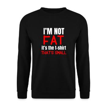 Pas Gros Petit Haut - Sweat-shirt Unisexe - noir - Devant - Alina (178cm) & Michal (187cm)