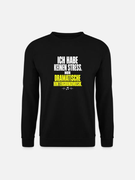 Dramatische Hintergrundmusik Meme - Unisex Pullover - Schwarz