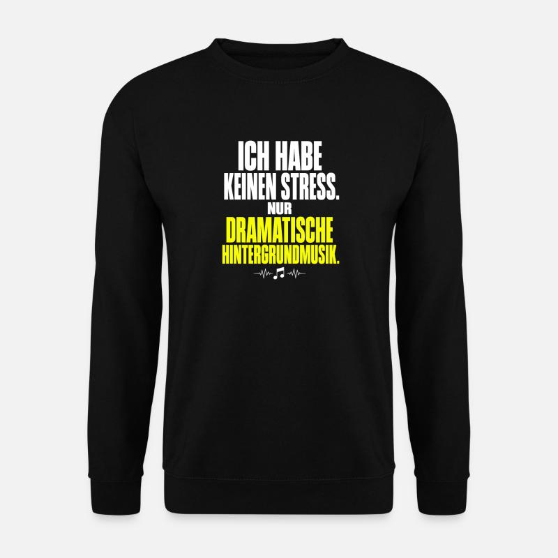 Dramatische Hintergrundmusik Meme - Unisex Pullover - Schwarz