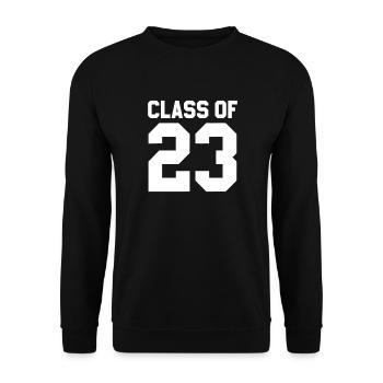 Abschlussjahrgang der Klasse von 23 Bold - Unisex Pullover - Schwarz - Vorne - Alina (178cm) & Michal (187cm)