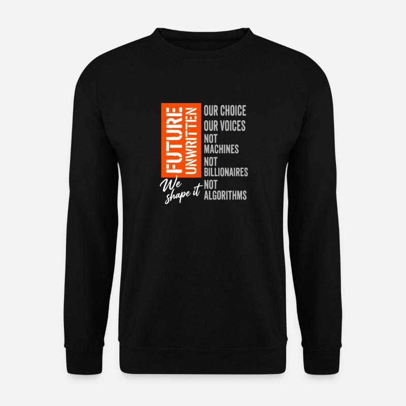 Anti AI Industrial Revolution - Unisex Pullover - Schwarz