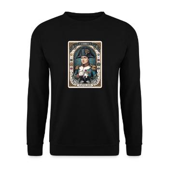 Napoleon Imperiale Portrait - Unisex Pullover - Schwarz - Vorne - Alina (178cm) & Michal (187cm)