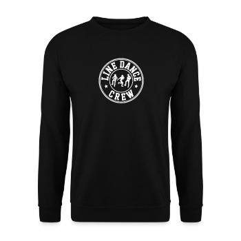 Line Dance Line Dancing Line Dancer Geschenke - Unisex Pullover - Schwarz - Vorne - Alina (178cm) & Michal (187cm)