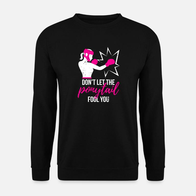 Punchy Ponytail Power - Unisex Sweatshirt - black