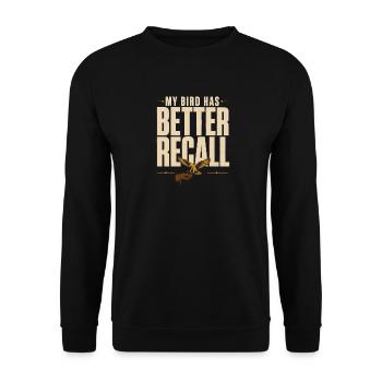 Falconry Falconers Birds of Prey Birds of Prey Guides - Unisex Sweatshirt - black - Front - Alina (178cm) & Michal (187cm)