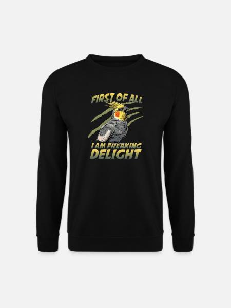 Perroquet oiseau calopsitte Nymphicus hollandicus - Sweat-shirt Unisexe - noir