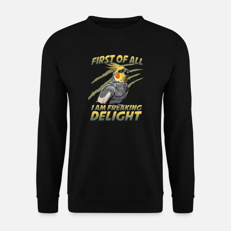 Perroquet oiseau calopsitte Nymphicus hollandicus - Sweat-shirt Unisexe - noir