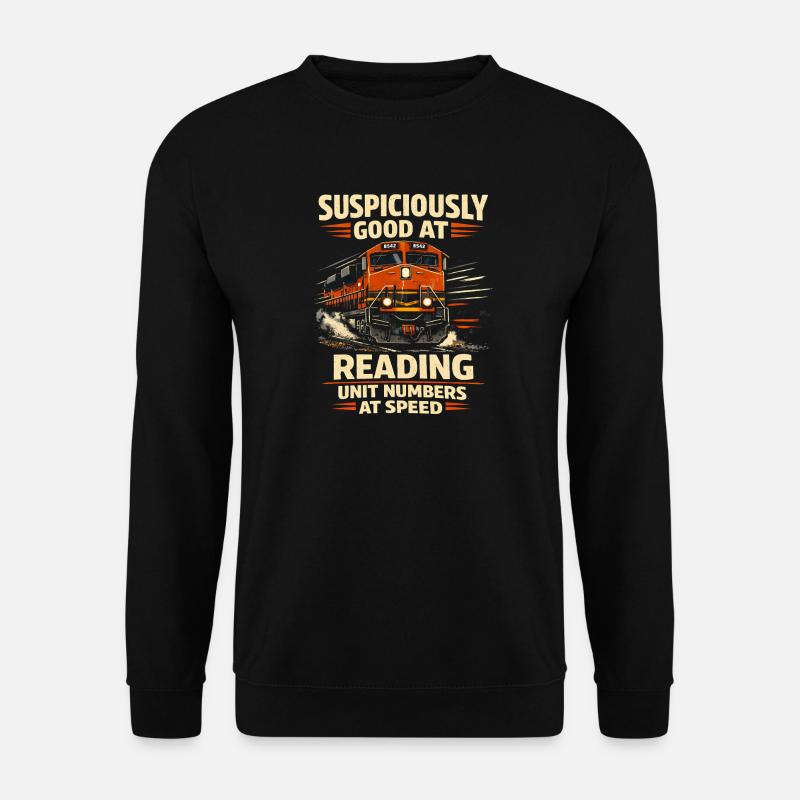 Train numbers in tempo | Trainspotting - Unisex Sweatshirt - black