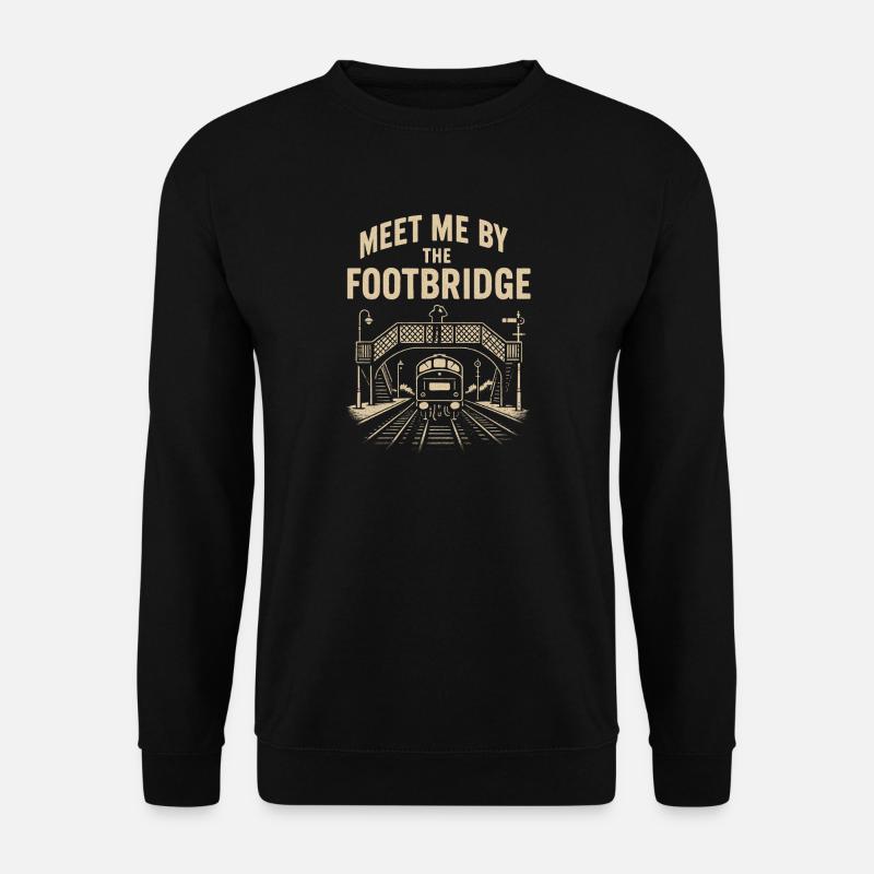Meeting point pedestrian bridge | Trainspotting - Unisex Sweatshirt - black