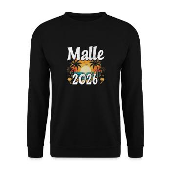 Malle 2026 - Unisex Sweatshirt - black - Front - Alina (178cm) & Michal (187cm)