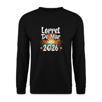 Lloret De Mar 2026 - Unisex Pullover - Schwarz - Vorne - Alina (178cm) & Michal (187cm)