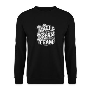 Malle Dream Team - Unisex Sweatshirt - black - Front - Alina (178cm) & Michal (187cm)
