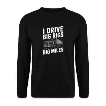 Conducteur de camion Diesel Conducteur professionnel - Sweat-shirt Unisexe - noir - Devant - Alina (178cm) & Michal (187cm)