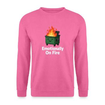  Emotional On Fire Lustiger - Unisex Pullover - Pink - Vorne