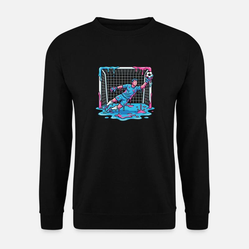 Tropfender Flüssigkeits-Torwart - Unisex Pullover - Schwarz