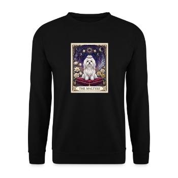 Le Maltais dans le ciel étoilé - Sweat-shirt Unisexe - noir - Devant - Alina (178cm) & Michal (187cm)