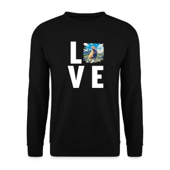 Murmeltiere Murmeltier - Unisex Pullover - Schwarz - Vorne - Alina (178cm) & Michal (187cm)