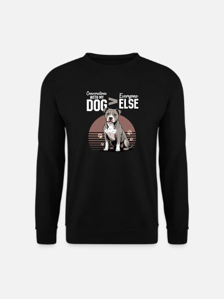 Pitbull Terrier Pittie Dog Breed - Unisex Sweatshirt - black