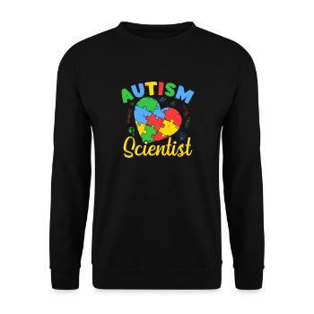 Enseignant de la maternelle Scientifique de l’autisme Maternelle - Sweat-shirt Unisexe - noir - Devant - Alina (178cm) & Michal (187cm)
