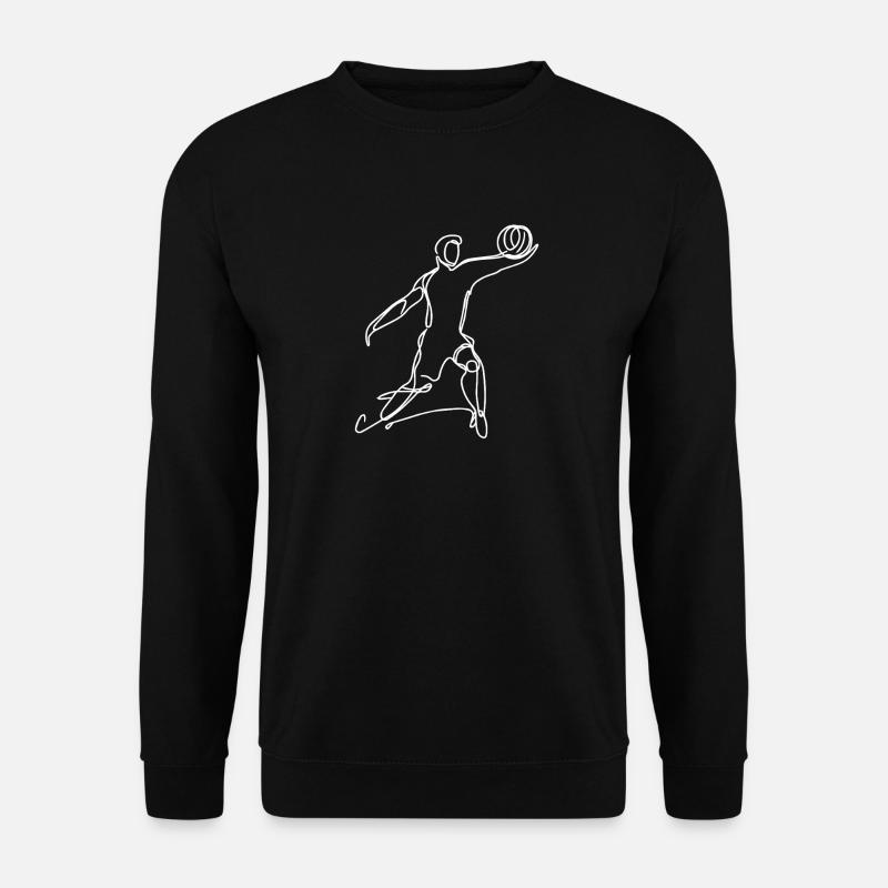Volleyball Player Sketch - Unisex Sweatshirt - black