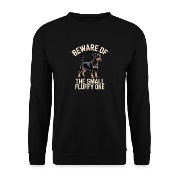 Manchester Terrier Dog Gifts - Unisex Sweatshirt - black - Front - Alina (178cm) & Michal (187cm)
