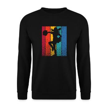 Cheerpom pom girls Mom Cheerleading - Sweat-shirt Unisexe - noir - Devant - Alina (178cm) & Michal (187cm)