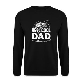 Tissu de pêche Cool Dad Dad - Sweat-shirt Unisexe - noir - Devant - Alina (178cm) & Michal (187cm)