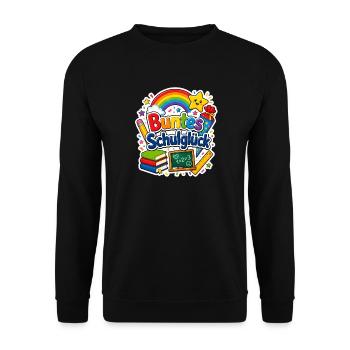 Schulkind 2026 Einschulung 2026 Schulanfang - Unisex Pullover - Schwarz - Vorne - Alina (178cm) & Michal (187cm)