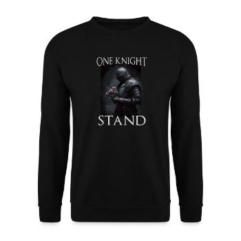 Ritter Buhurt Krieger Motiv Bouhourt Hobby Buhurt - Unisex Pullover - Schwarz - Vorne - Alina (178cm) & Michal (187cm)