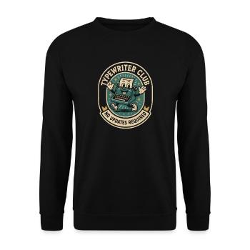 Typewriter Club | No updates - Unisex Sweatshirt - black - Front - Alina (178cm) & Michal (187cm)