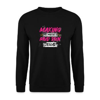 Équipe de course dans la boue Schlammlauf Course boueuse - Sweat-shirt Unisexe - noir - Devant - Alina (178cm) & Michal (187cm)