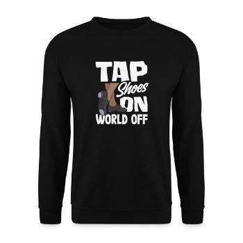Tap dancers, tap shoes, tap dance - Unisex Sweatshirt - black - Front - Alina (178cm) & Michal (187cm)
