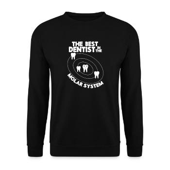 Best Dentist in the Solar System - Unisex Sweatshirt - black - Front - Alina (178cm) & Michal (187cm)