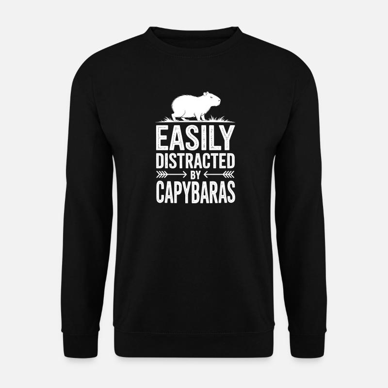 Capybara Sprüche Capybara Lustig Capybara Geschenk - Unisex Pullover - Schwarz