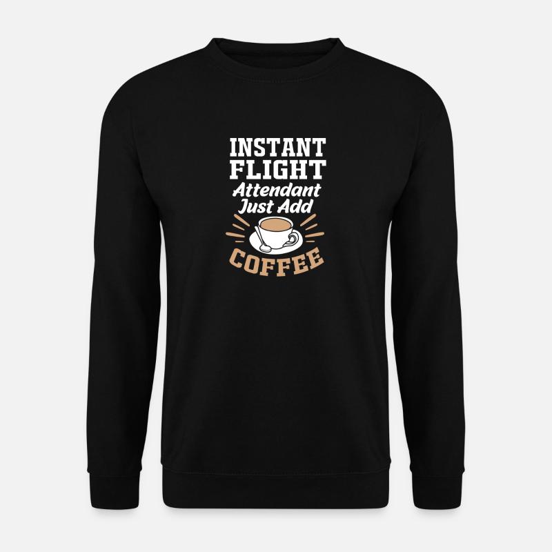 Stewardess Flugbegleiter - Unisex Pullover - Schwarz